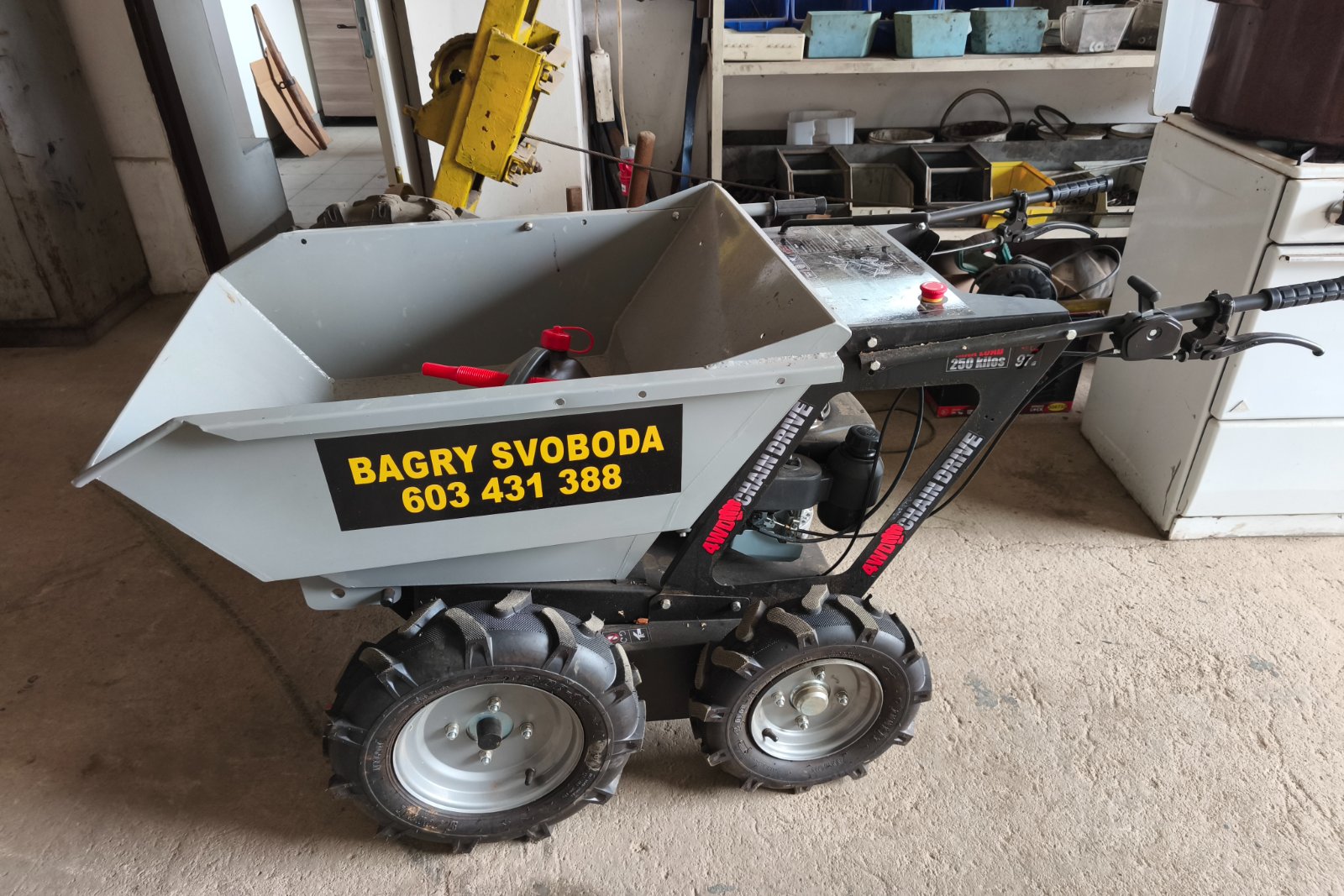 Foto stroje Mini dumper